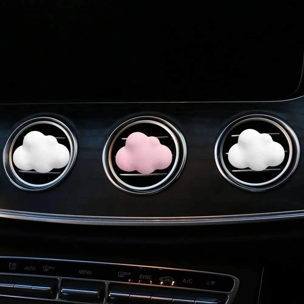 Car Air Outlet Freshener Car Aromatherapy Clip Cloud Shape Car Vent Freshener Clip with Aromatherapy Tablet Auto Air Conditioner