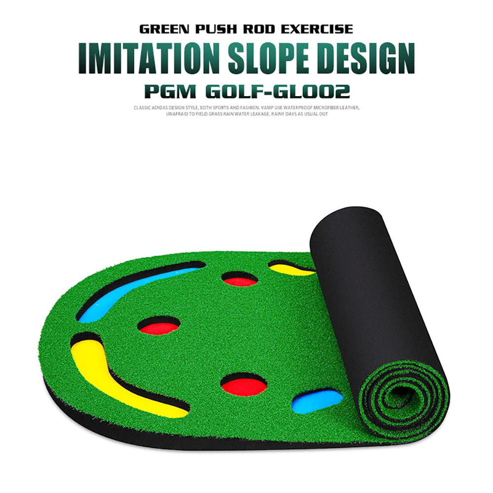 PGM Golf Putting-Matte Grün, tragbarer Putting-Trainer, Schlagmatte, Golf-Trainingshilfen für den Garten, Indoor-Golf und Outdoor. – Detail 12