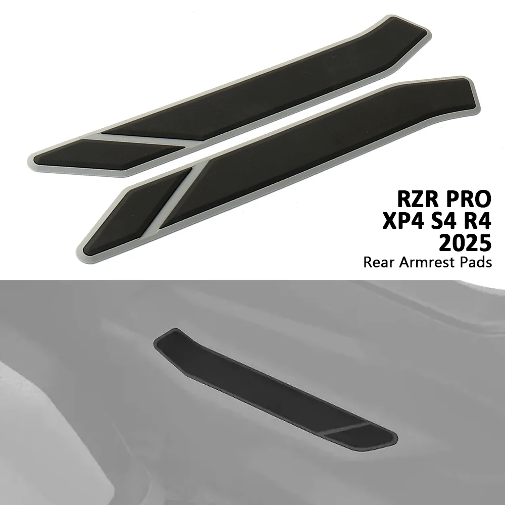 

New UTV Accessories Rear Doors Armrest Pads Left Right Kit Waterproof Black For Polaris RZR PRO XP4 S4 R4 2025