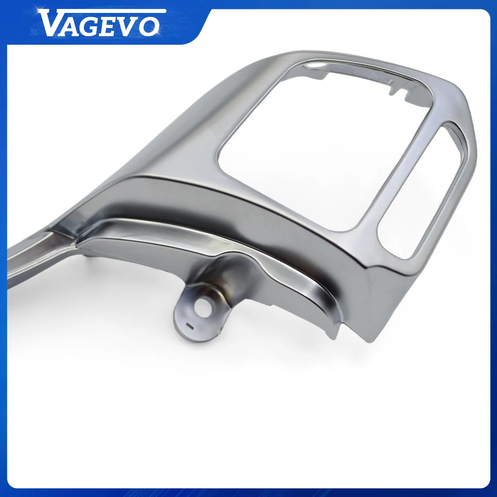 Steering Wheel Button Frame Trim Cover With 6 O'Clock Badge Chrome Silver Black For VW Golf 6 MK6 Aftermarket Auto Parts view 3