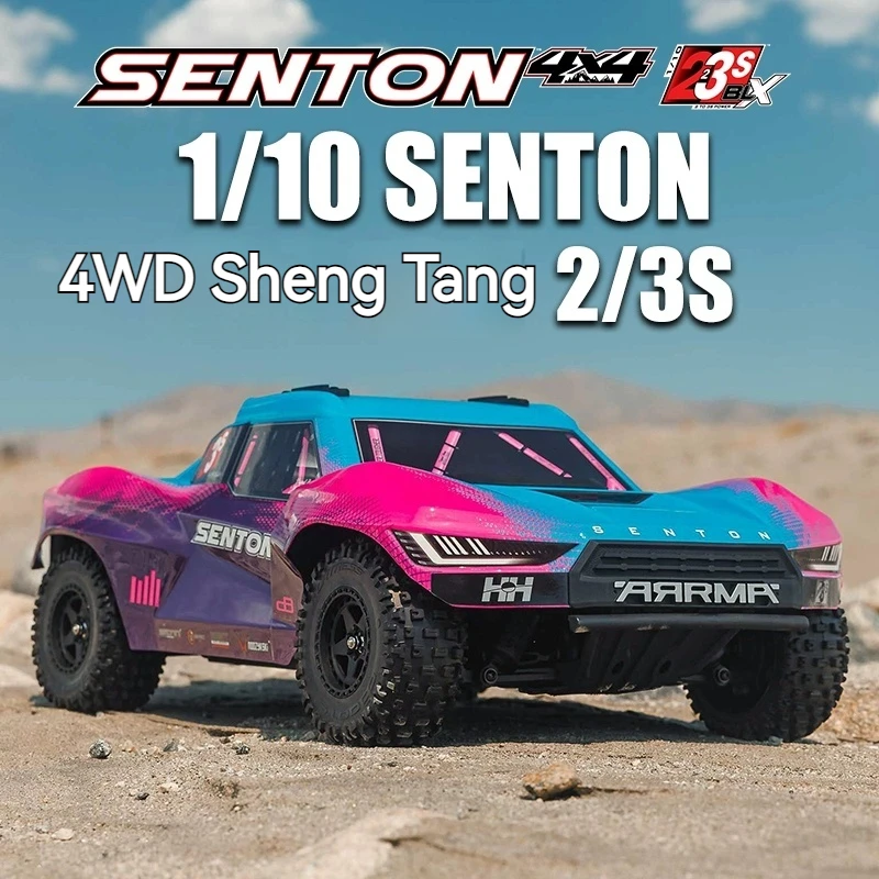 

Arrma Senton V4 2/3s 1/10 Remote Control Electric Four-Wheel Drive Brushless Short Card Off-Road Vehicle Racing Car Model Toy
