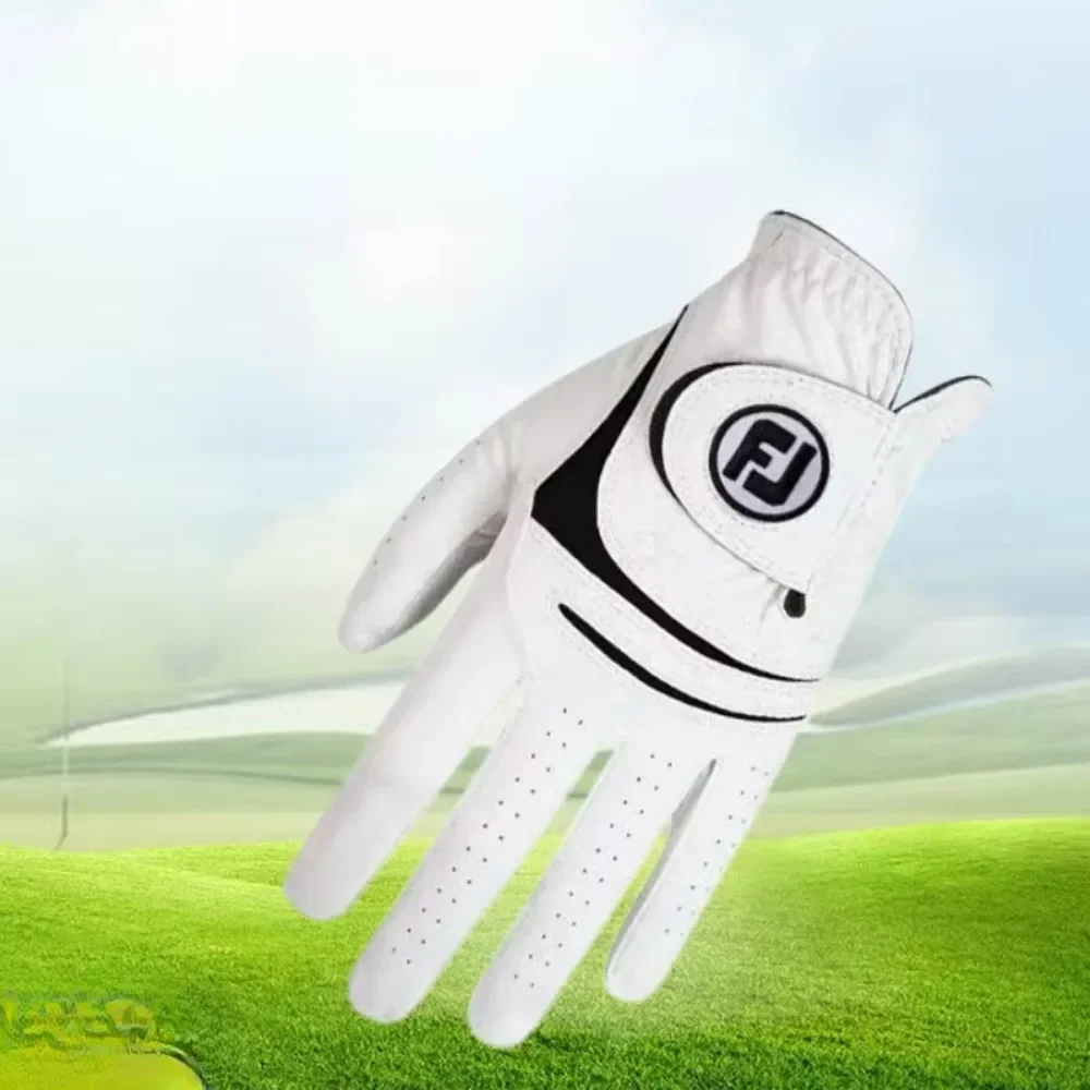 FootJoy RainGrip Golf Gloves Wholesale PU Leather Sheepskin Gloves Wear-resistant Breathable Soft Gloves