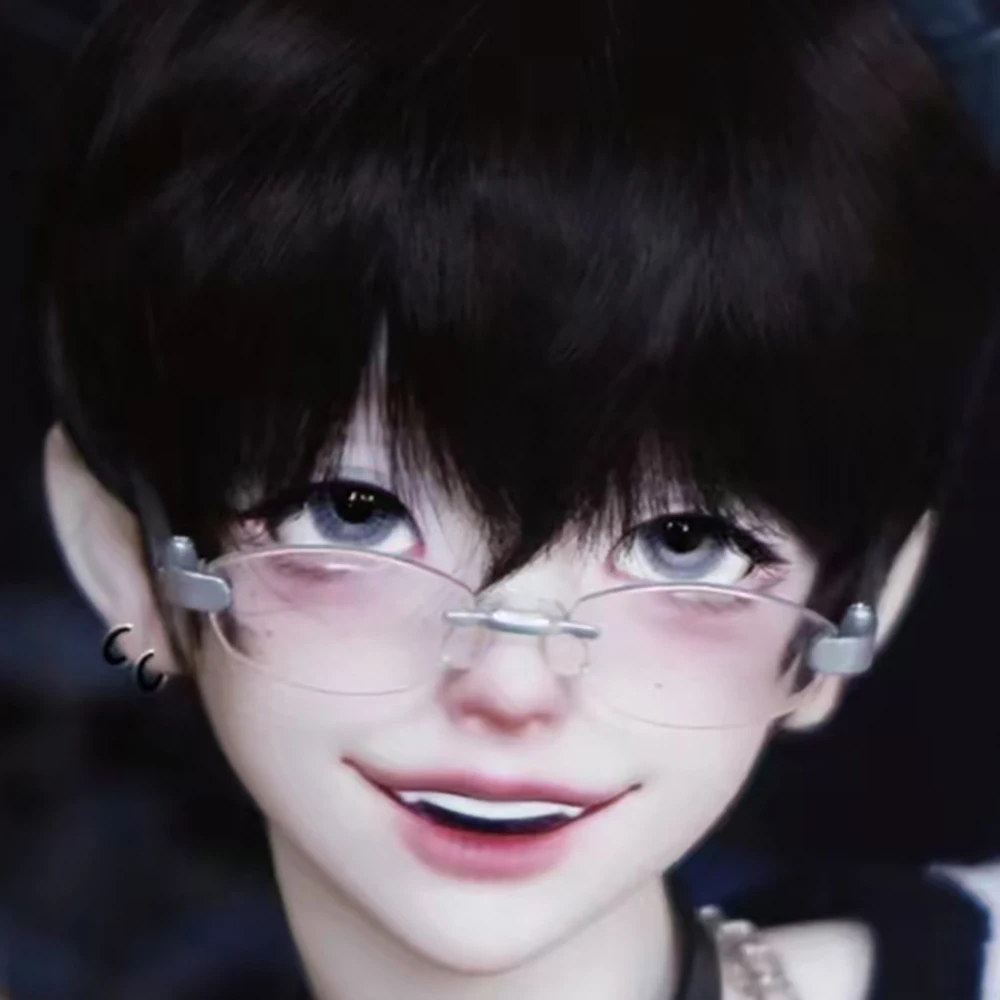 

1/4 BJD Doll Head No Makeup Resin Material Lovely Smile Boy DIY Doll No Makeup Toys Gift