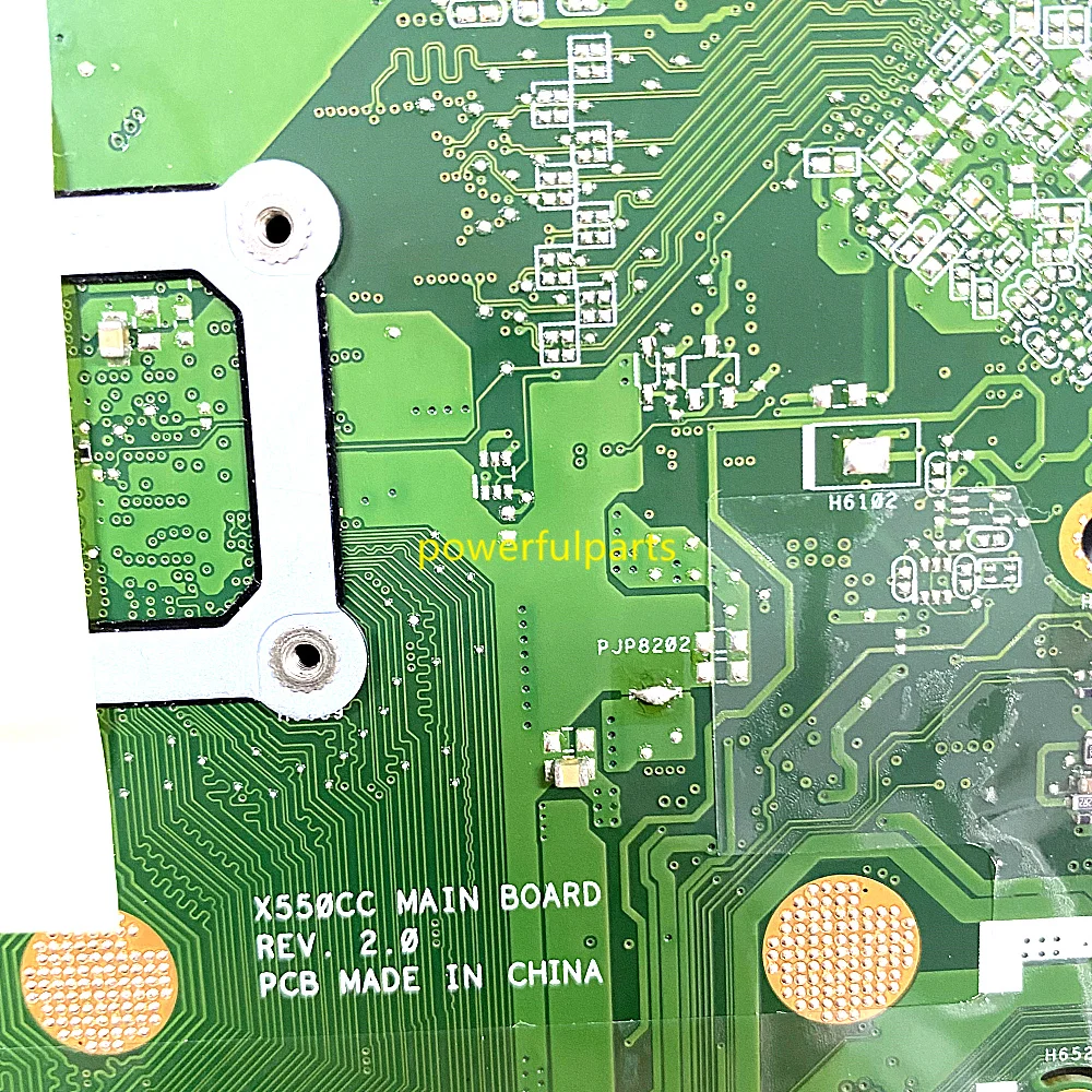 Imagem -03 - Placa-mãe para Laptop para Asus Mainboard para X550ca X550cc 1007u 2117u I73537u Rev 2.0 Funcionando Perfeito