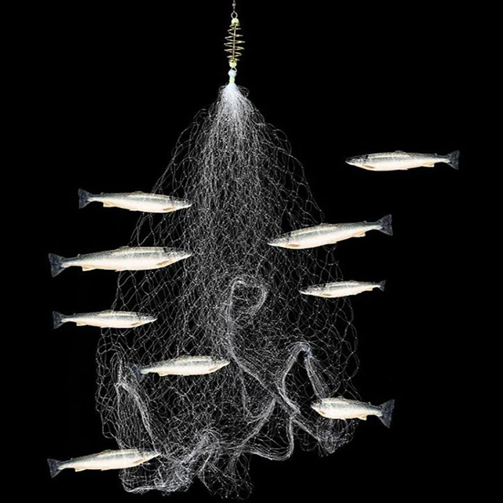 

Fishing Tackle Fishing Bait Multi Size Fishing Cage Nylon Fishing Traps Spring Shoal Luminous Netting Fishing Net