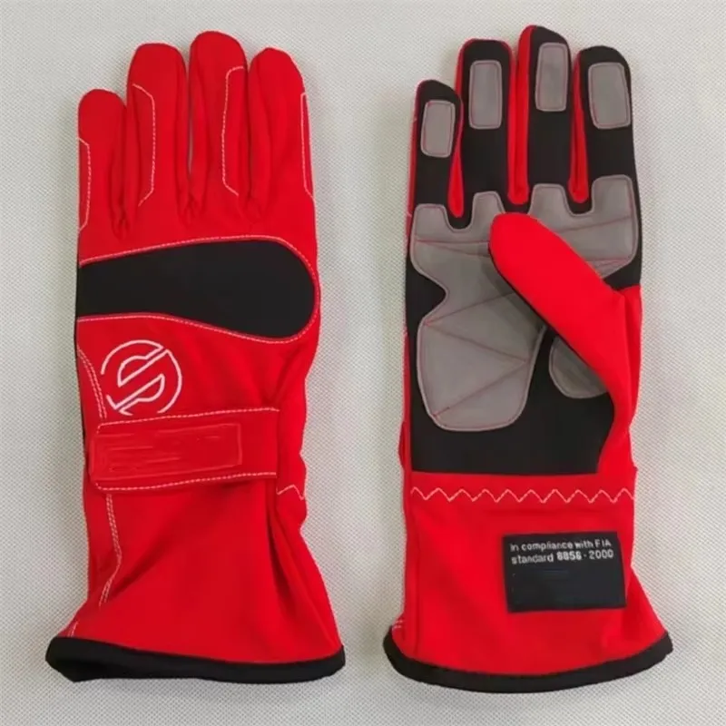 Guanti professionali per auto da corsa con logo SPCO Guanti sportivi da deriva Guanti per auto alla deriva Guanti da moto Guanti da corsa Kart
