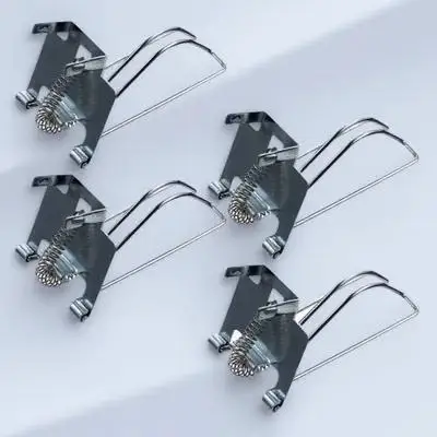 

4 Pcs Cashier Box Clip Drawer Register Money Banknote Storage Registers Currency Tray Insert Holder Clips Iron Accessories