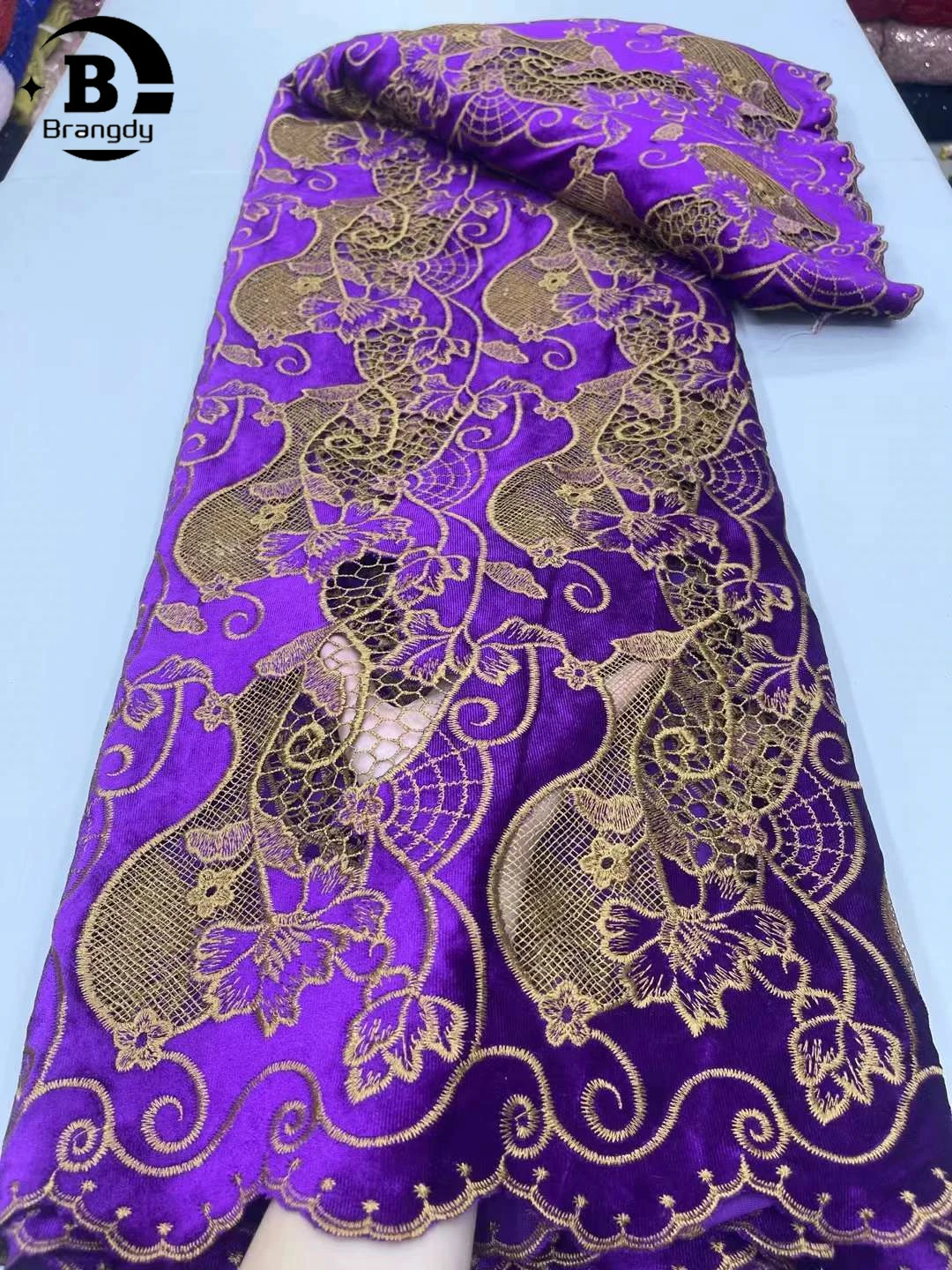 

African French Mesh Velvet Lace Fabric 2024 High Quality Lace Nigerian African Lace Fabric Sew for Women Evening Party Dresses
