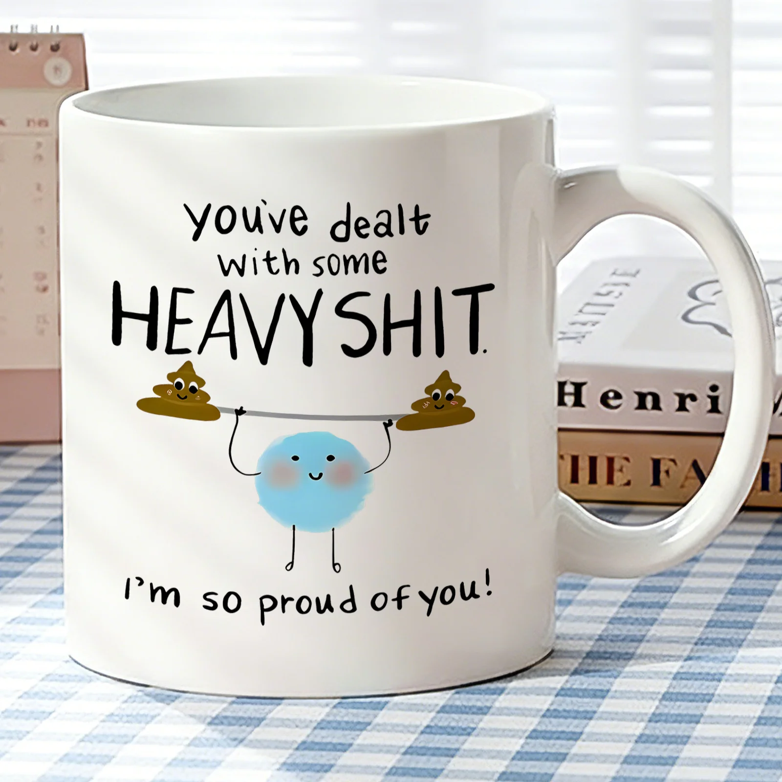 1 tasse à café inspirante et encourageante, style citation motivante, cadeau encourageant pour amis, collègues, proches
