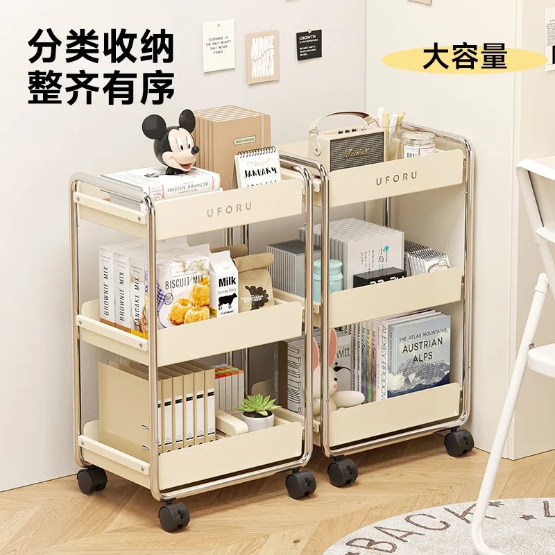 Simple Portable Salon Trolley Multi-level Wheeled Salon Trolley Storage Commercial Furniture Carrello Parrucchiere ZY40TC