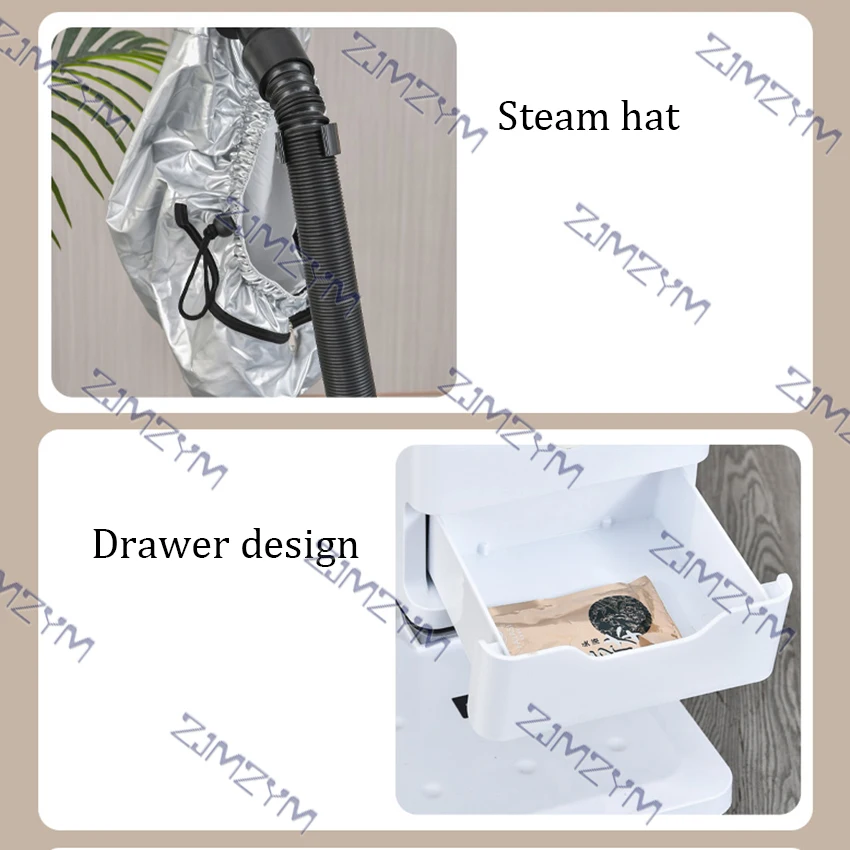 220V Professional Hair Care Spray Machine For Hair Salon SPA Baking Oil Hair Negative Ion Nano Hydrating Hair Steamer