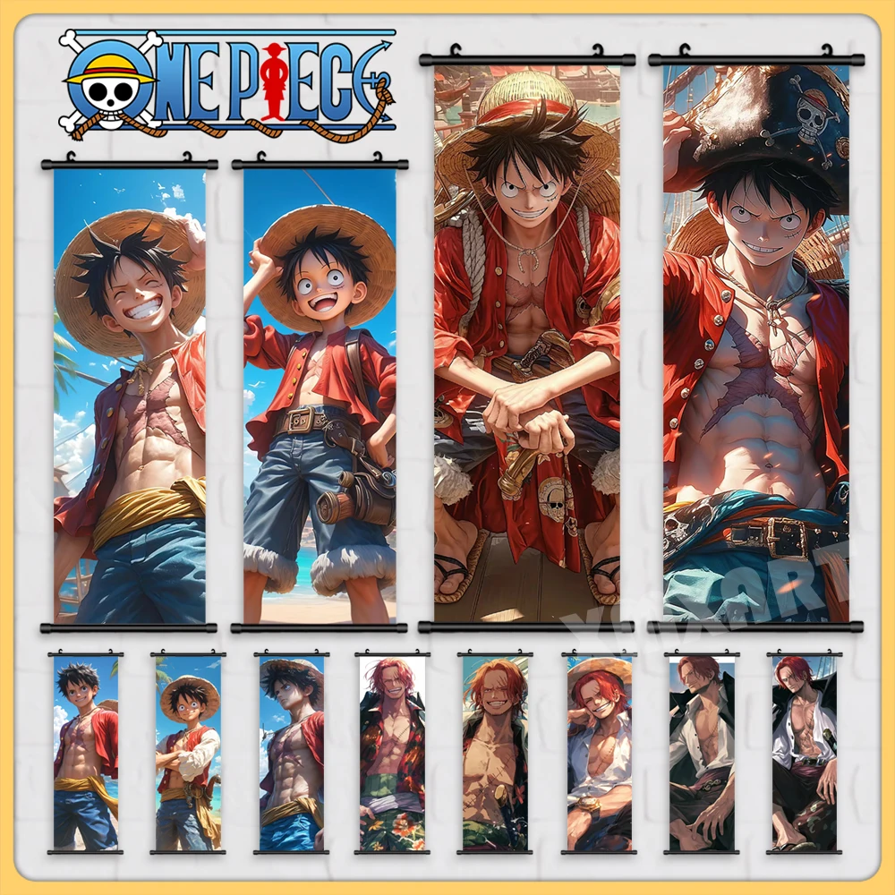 

One Piece Anime Poster Roronoa Zoro Cartoon Hanging Decorative Paintings Dracula Mihawk Scrolls Picture Nico Robin Room Decor