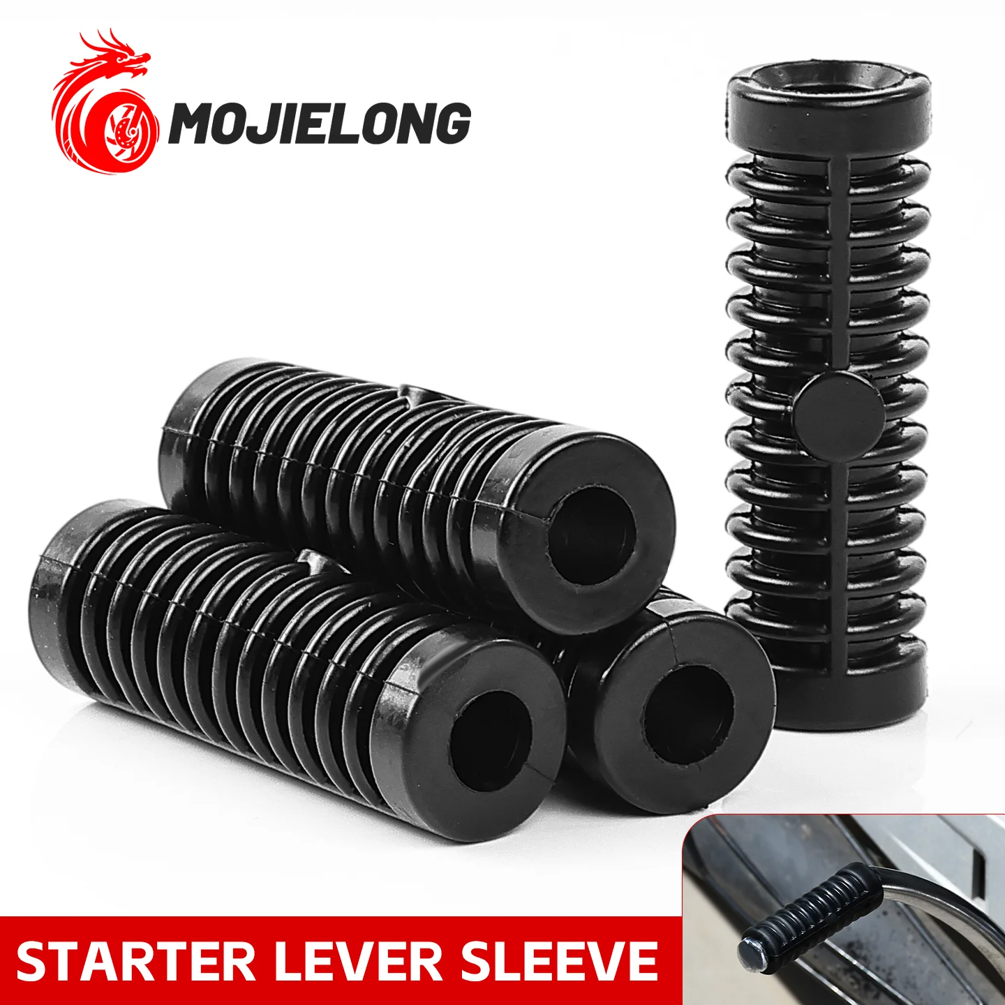Motorcycle start switch, starting pedal, rubber anti-slip protection cover for the gearshift belt, universal shift rubber sleeve