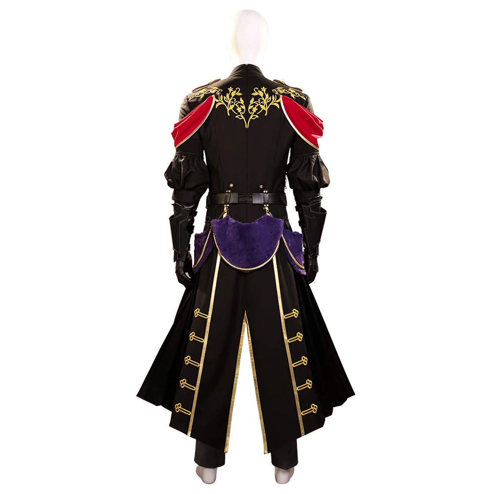 Sephiroth Youth Cosplay Costume Game FF7 Sephiroth Formal Wear Military Uniform Battle Outfits Halloween Carnival Cos Suit