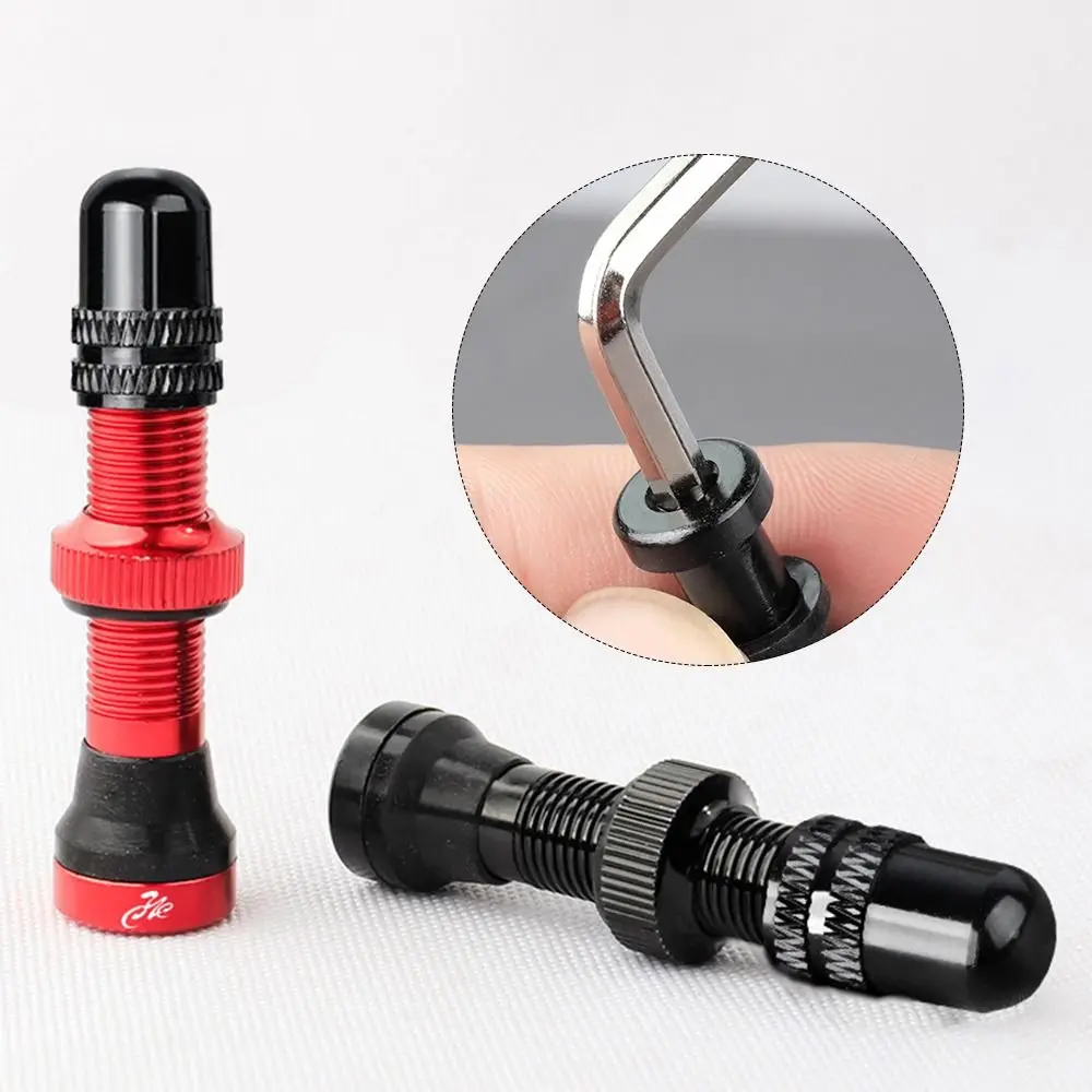 1/2pcs New Aluminum Alloy MTB Road Bike 40/60mm Anodized Nipple Schrader A/V Valves Tire Presta Valve American Valve