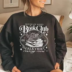 House of Wind Library Velaris Sweatshirt Night Court Sarah J Maas Throne of Glass Hoodie Valkyrie Reading Room Women's Clothing