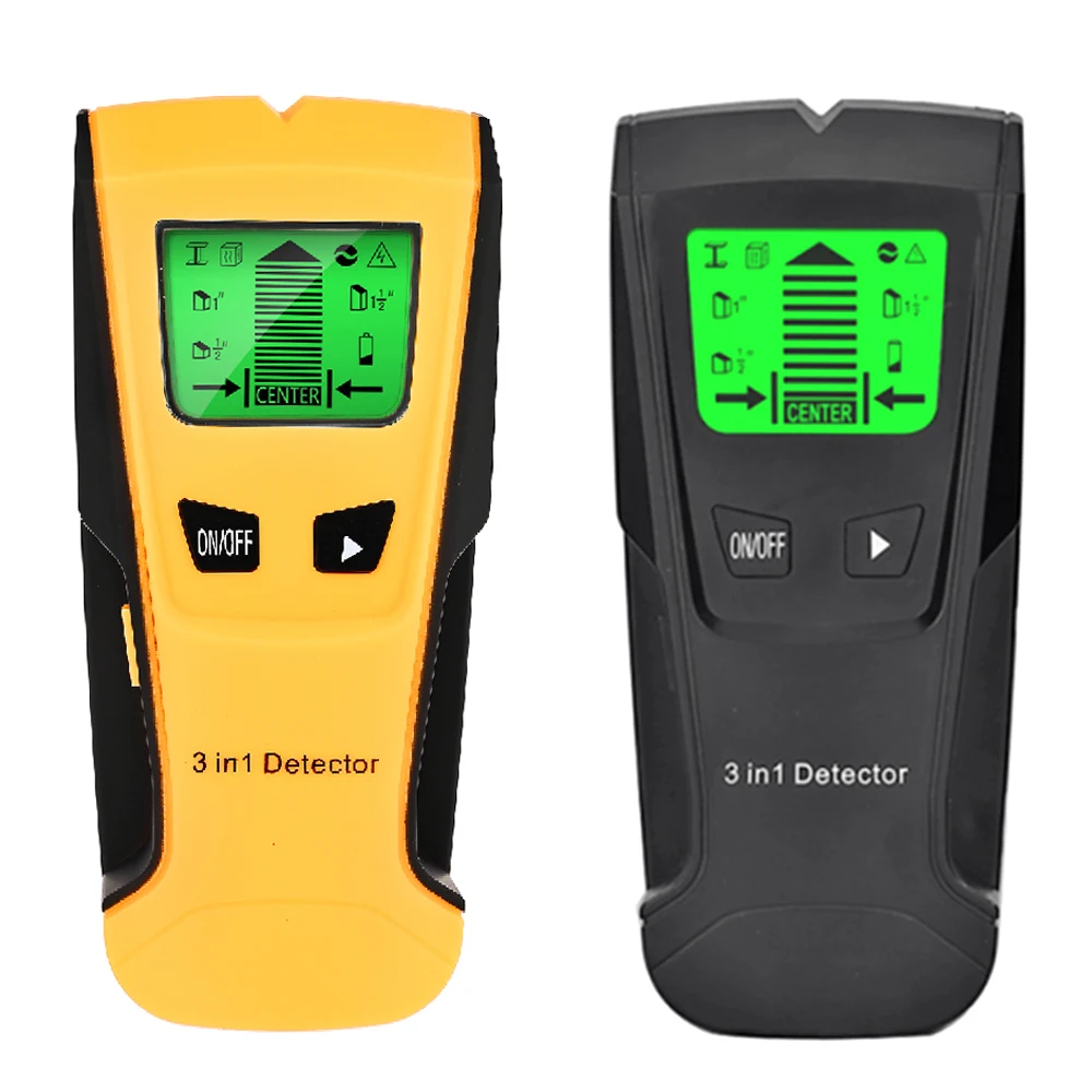 Vastar-AC Tensão Metal Detector, 3 em 1, Metal e Madeira Studs, Live Wire Detect, Scanner de parede, Electric Box Finder