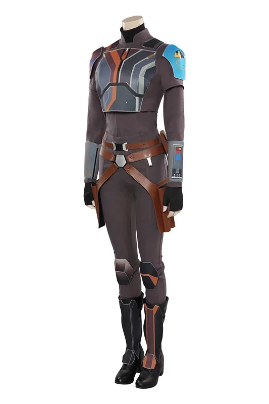 الكبار النساء سابين كوس Wren تأثيري السراويل العليا الخصر حقيبة دور اللعب معركة الدعاوى 2023 التلفزيون زي الإناث الخيال ملابس للحفلات