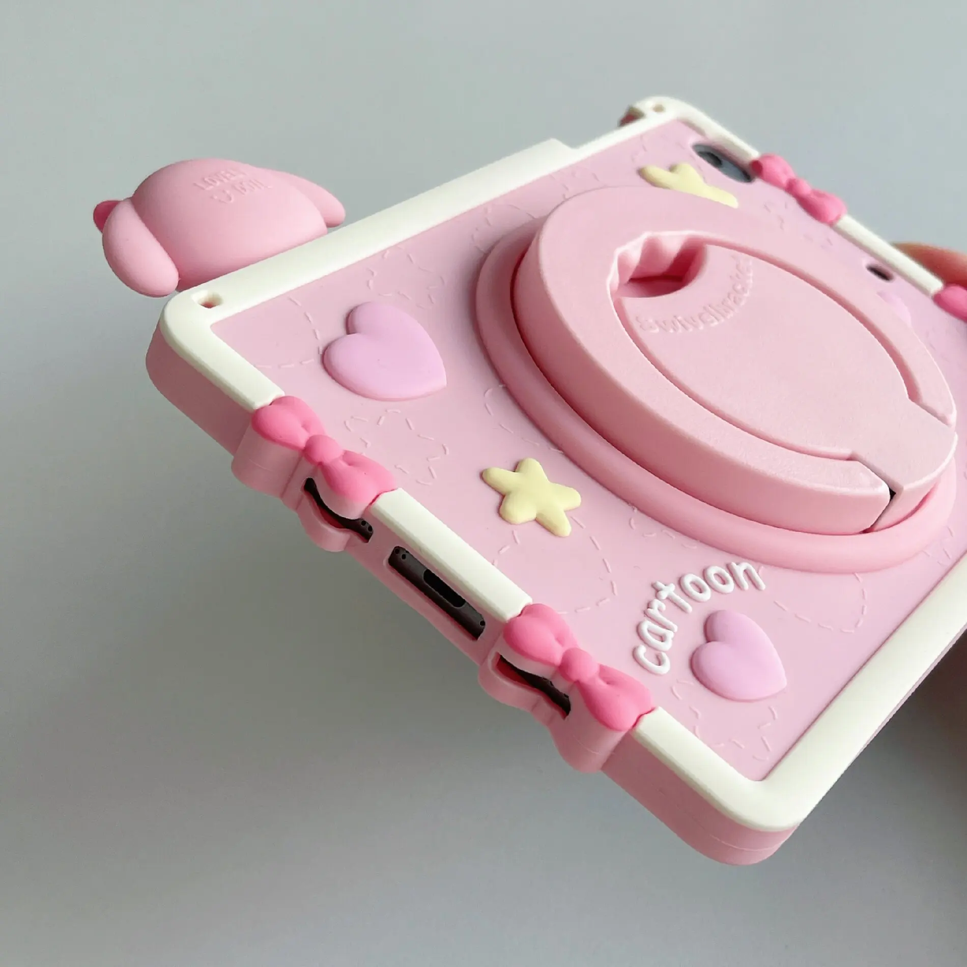 360 Rotation Stand Cover For IPad Pro 11 2018 2020 2022 Cute Pattern Kids Cases,For iPad 5 6 10 Air 1 2 3 4 5 Mini 1 2 3 4 5 6