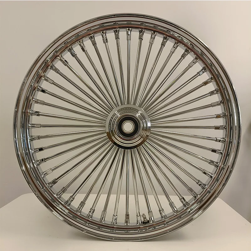 Old Steel 21 Inch Motorcycle Rims Chrome Spokes 21x2.15 21x3 21x3.5 48 Spokes Motorcycle Wheels for Harley