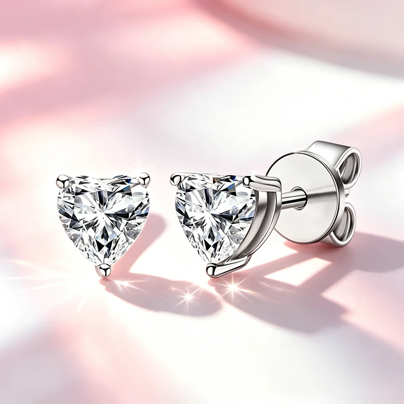 100 % echte Moissanit-Halskette mit Anhänger im Princess-Schliff und GRA-Zertifikat. Hochzeitsschmuck für Damen aus S925-Sterlingsilber. Exquisiter Schmuck – Detail 15
