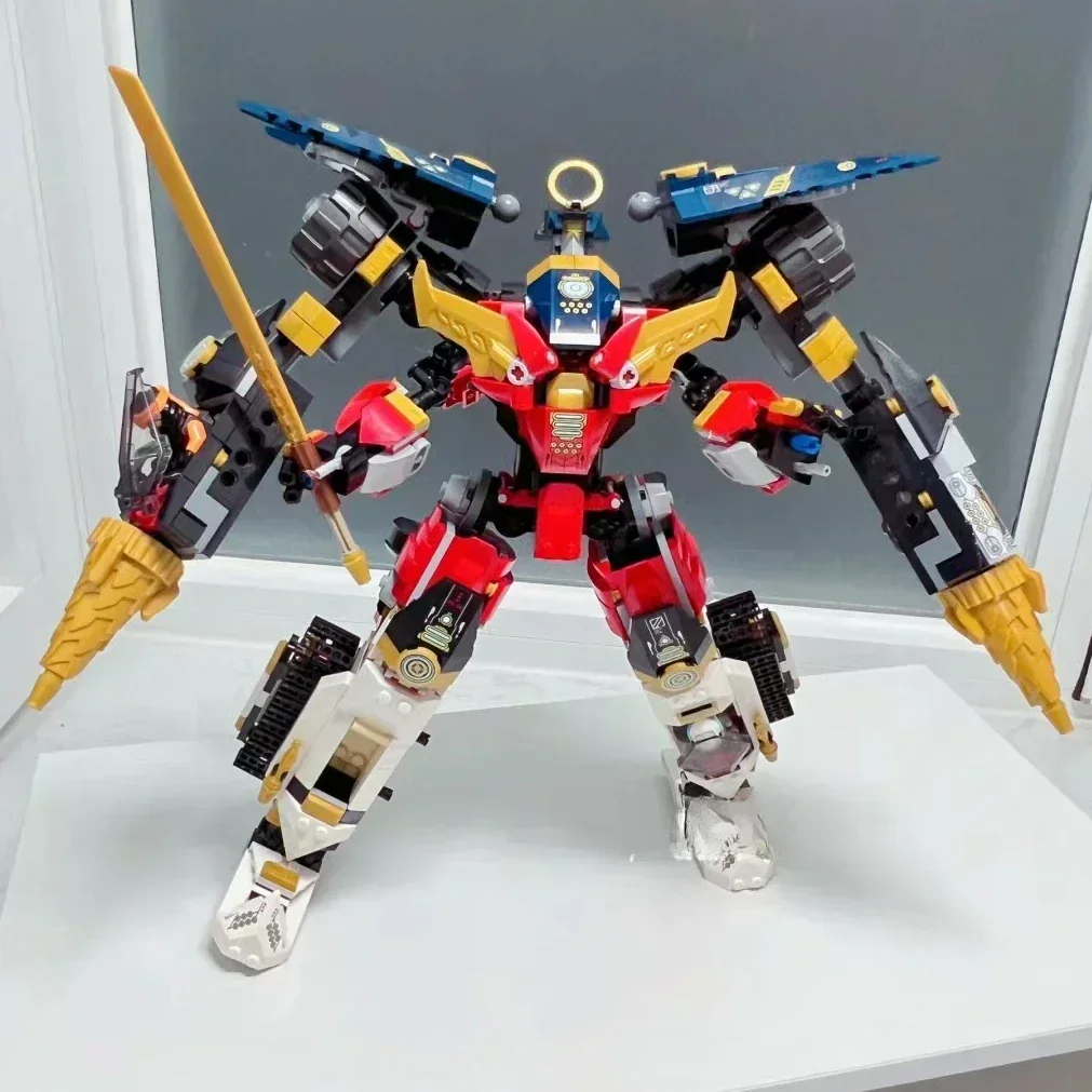 1148 ชิ้น Super ผสม Mecha Building Block รุ่น 4-in-1 เครื่องบินถังหุ่นยนต์ Mecha Building Block ของเล่นของขวัญ