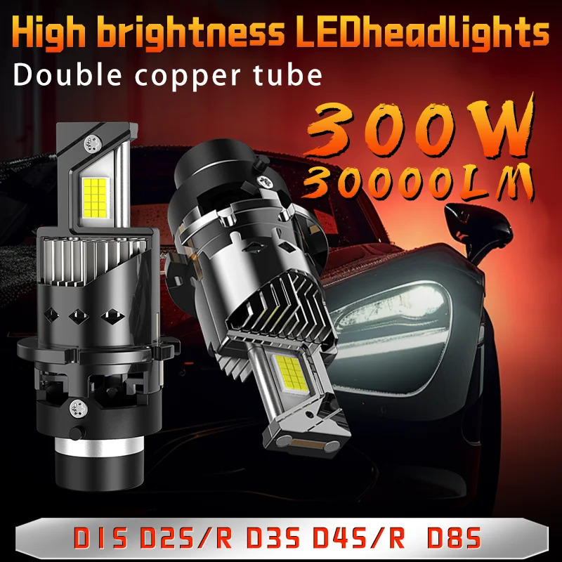 DZTR D4S D4R D2R D2S LED Headlight Bulbs D1S D3S D8S 6000K White Conversion Kit Plug and Play Xenon HID Light Replacement CANBus