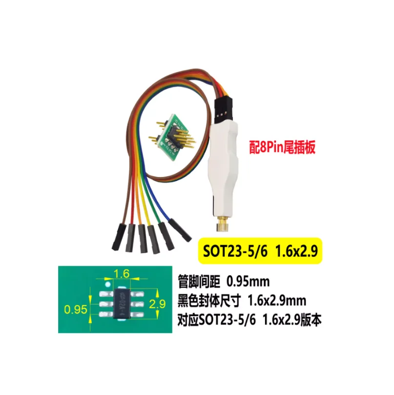 

MSOP-10 SOT23-5/6 Sioc8 Sop8 for w-son chip download burn write probe spring needle flash eeprom chip burner cable