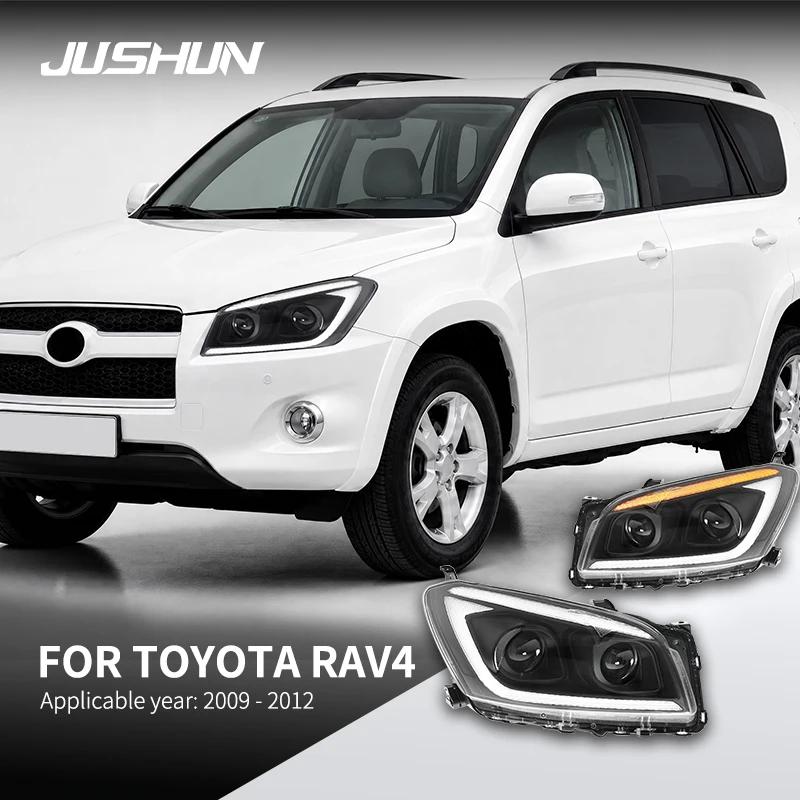 Car Head Lights For Toyota RAV4 Headlights 20009-2012 LED Headlamp Assembly Upgrade High Configure Projector Lens Accessories