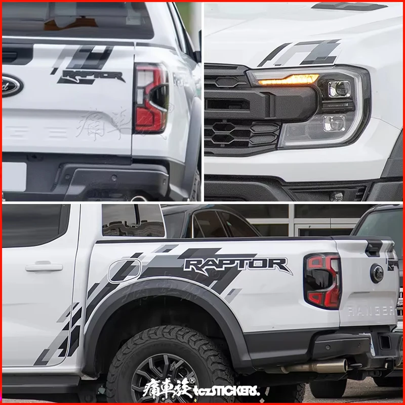 Pegatina de coche Para Ford Ranger Raptor 2024, decoración Exterior del maletero trasero, Accesorios personalizados Para accesorios de coche