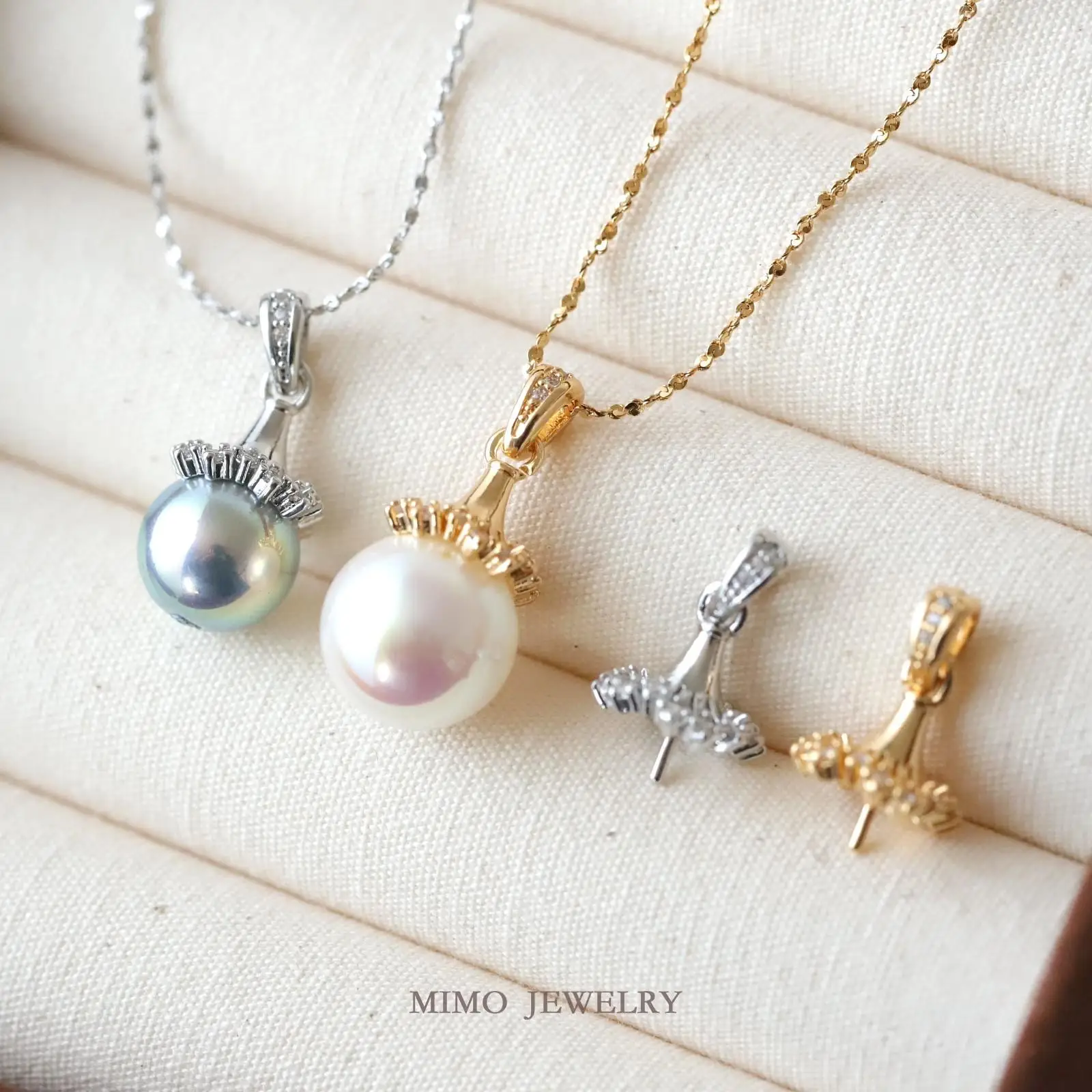 

Exquisite Umbrella Shaped Micro Inlaid Zircon Necklace Charms Pendant Supplies DIY Hand Brass Gold Plated Accessories