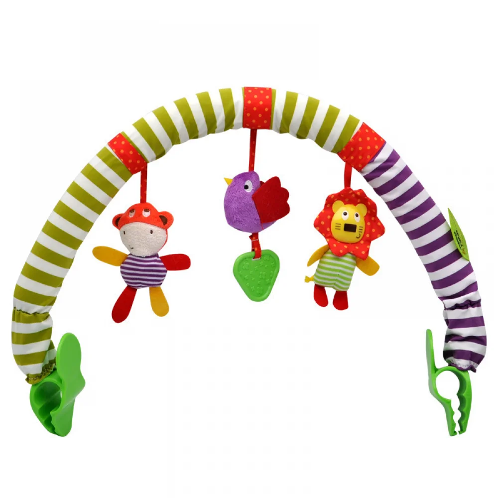 Hanging Bell Stroller Decor Baby Stuff Rattle Bed Clip Toys for Toddler Mobile Bed Toy Hanging Toys for Newborn Baby1 2 3