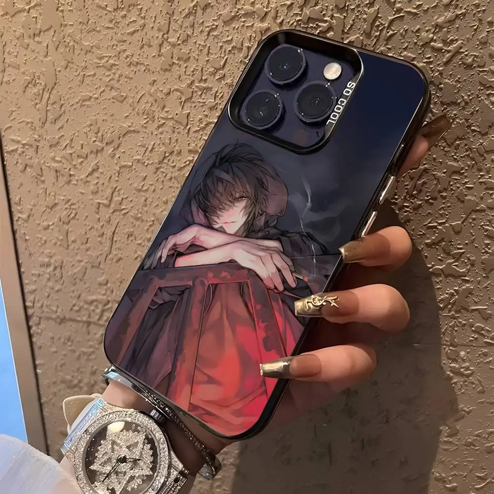 Game S-Slow Damage Anime For Black Candy Matte Cover iPhone 17,16,15,14,13,12,11,Pro,MAX,Plus