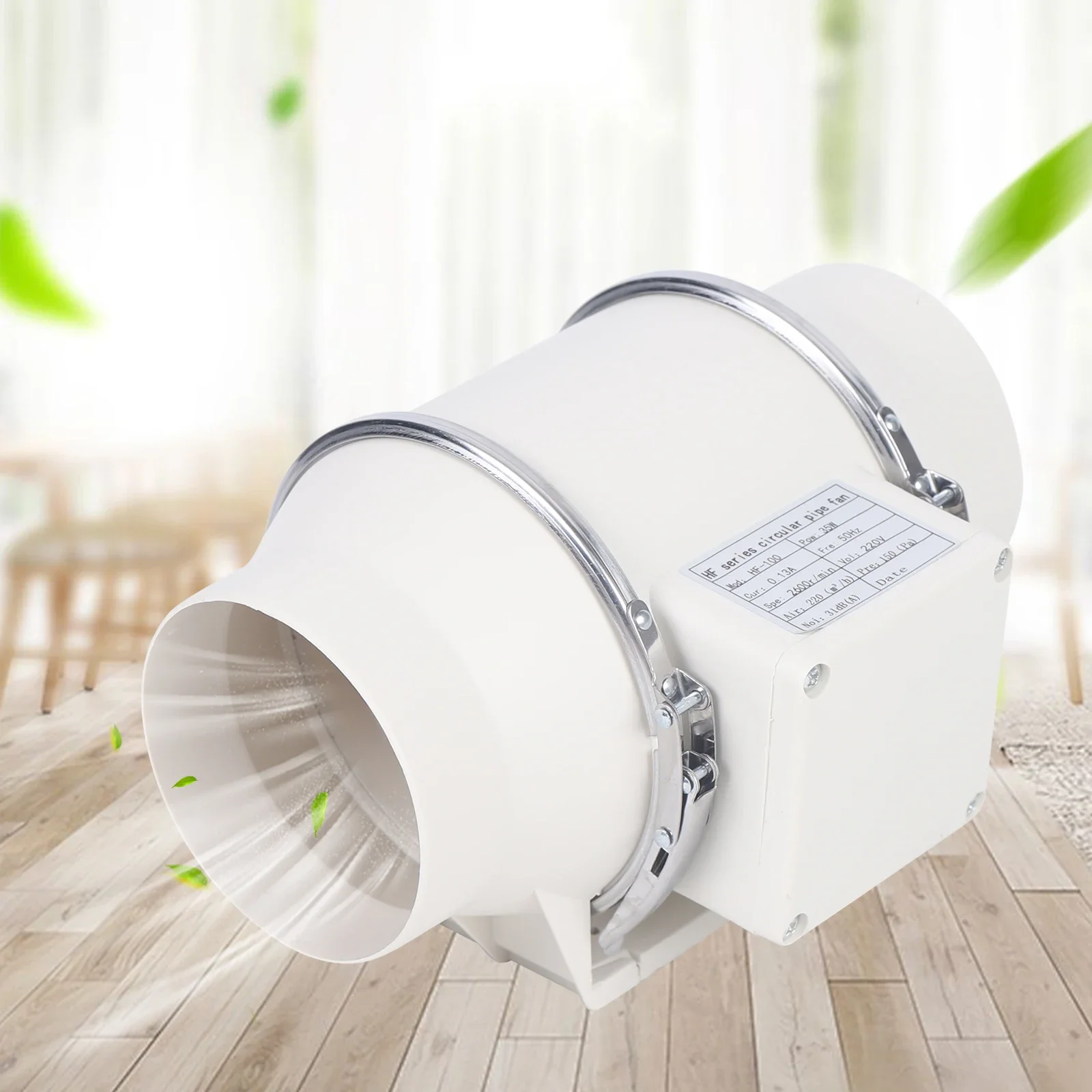 

For Home Kitchen Warehouse Hotel Fan Tube Fan With Ball Bearings Tube Ventilated Conduit 220V