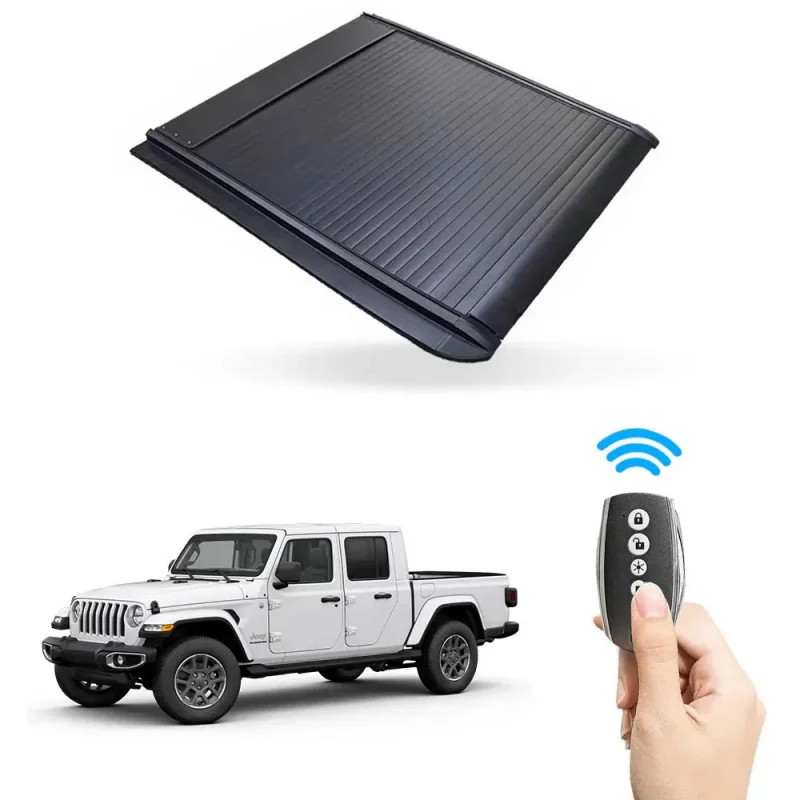 

Складной электрический внедорожный чехол из алюминиевого сплава для пикапа F150 Raptor, выдвижной водонепроницаемый аксессуар для грузовиков