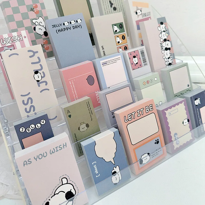 100Pcs Cute Puppy Memo Pad Message Notes Paper Daily Check To Do List Decoration Scrapbooking Notepad School Stationery