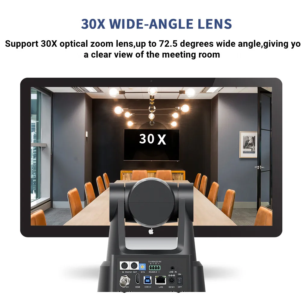 4K/1080P Video Conference Camera HDMI SDI LAN USB 12/20X NDI 60/30FPS AI Tracking for Church Meet Zoom Youtube Skype Live Stream