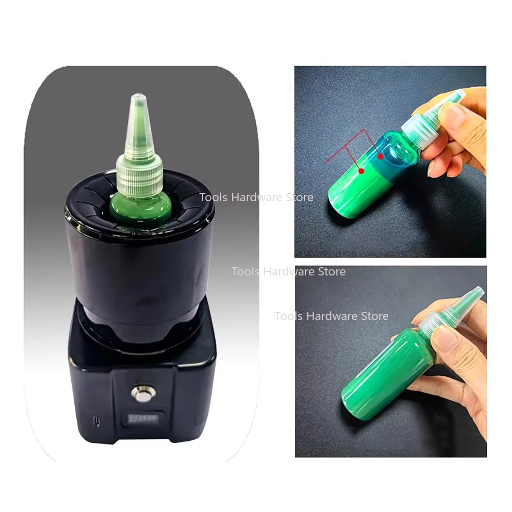 Electric Paint Shaker Machine - Nail Polish Shaker, Tattoo Ink & Model Paint Mixer, Hands-Free Vibrating Agitator