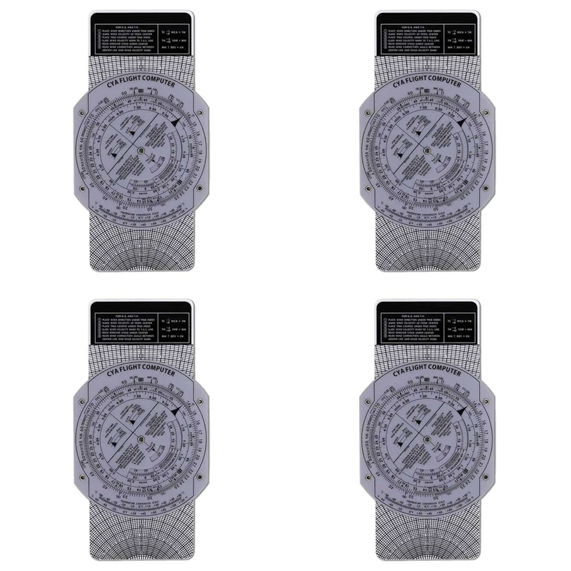

Hot Sale4x E6B Flight Computer Aviation Plotter Circular Slide Rule Used In Aviation Flight Training Pilot Training, Internships