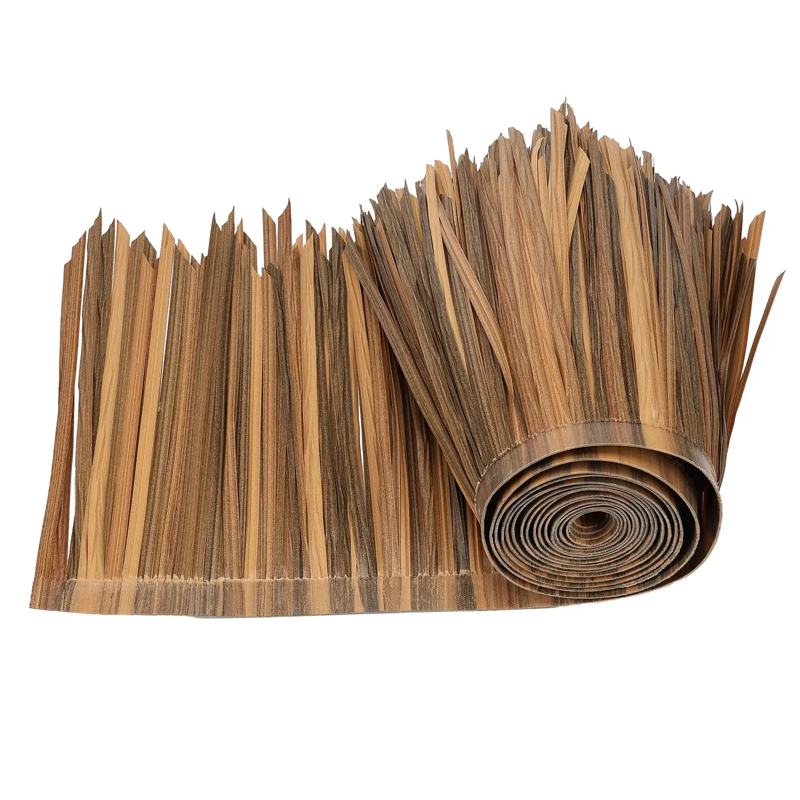 Straw Roof Thatch Panel Palm Thatch Roll Fake Decoration Durable 1M Simple Using Devices Mat DIY for Hut Outdoor Garden Patio
