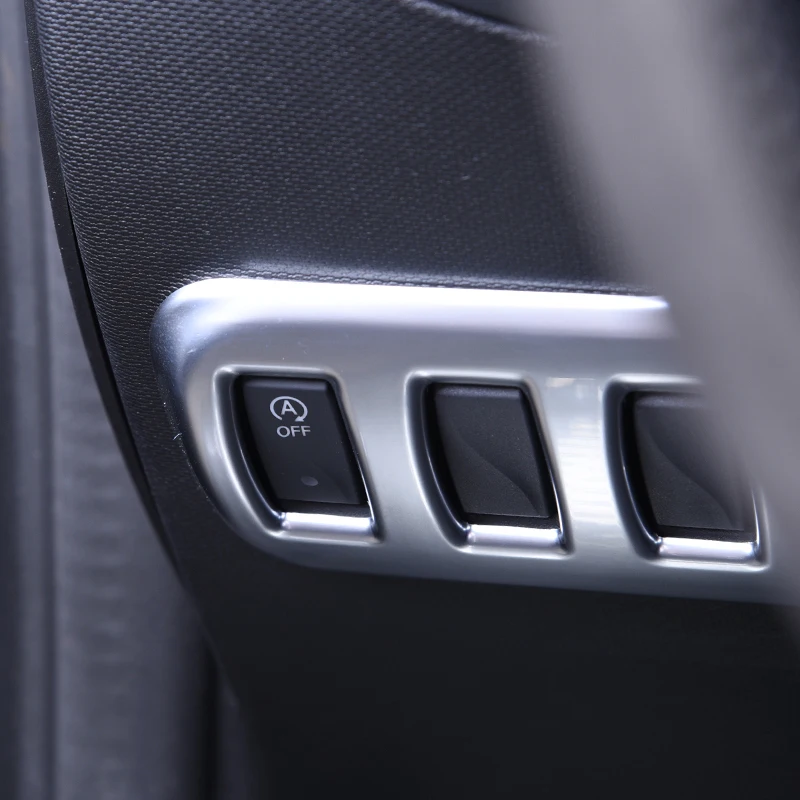 Car Headlight Switch Adjustment Button Cover ABS Decoration Frame Trim For Smart 453 Fortwo Forfour Interior Stickers Accessory