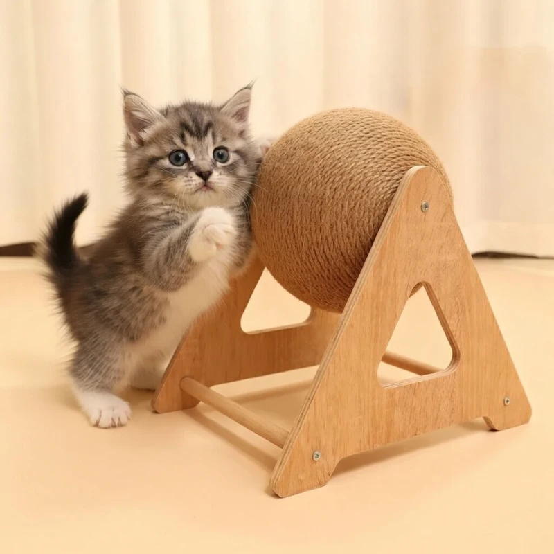 

Cat Supplies Cat Toys Cat Scratching Board with Ball Sisal Rope Perches for Climbing Sharpening Cat Accessories Toys for Cats