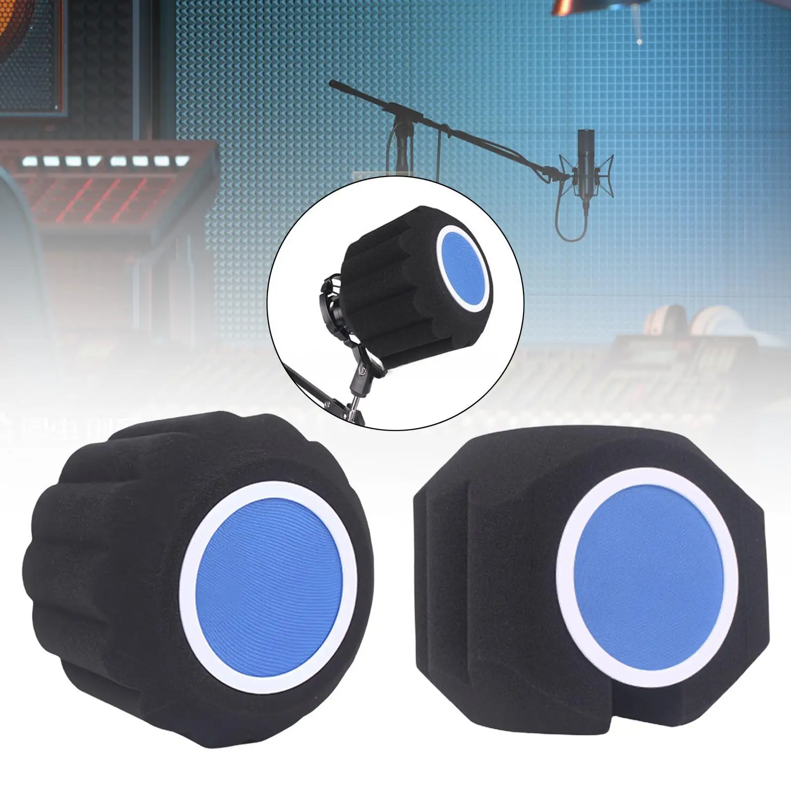 Esponja de cobertura de microfone profissional multiuso resistente leve reutilizável esponja acústica para gravação de estúdio de transmissão