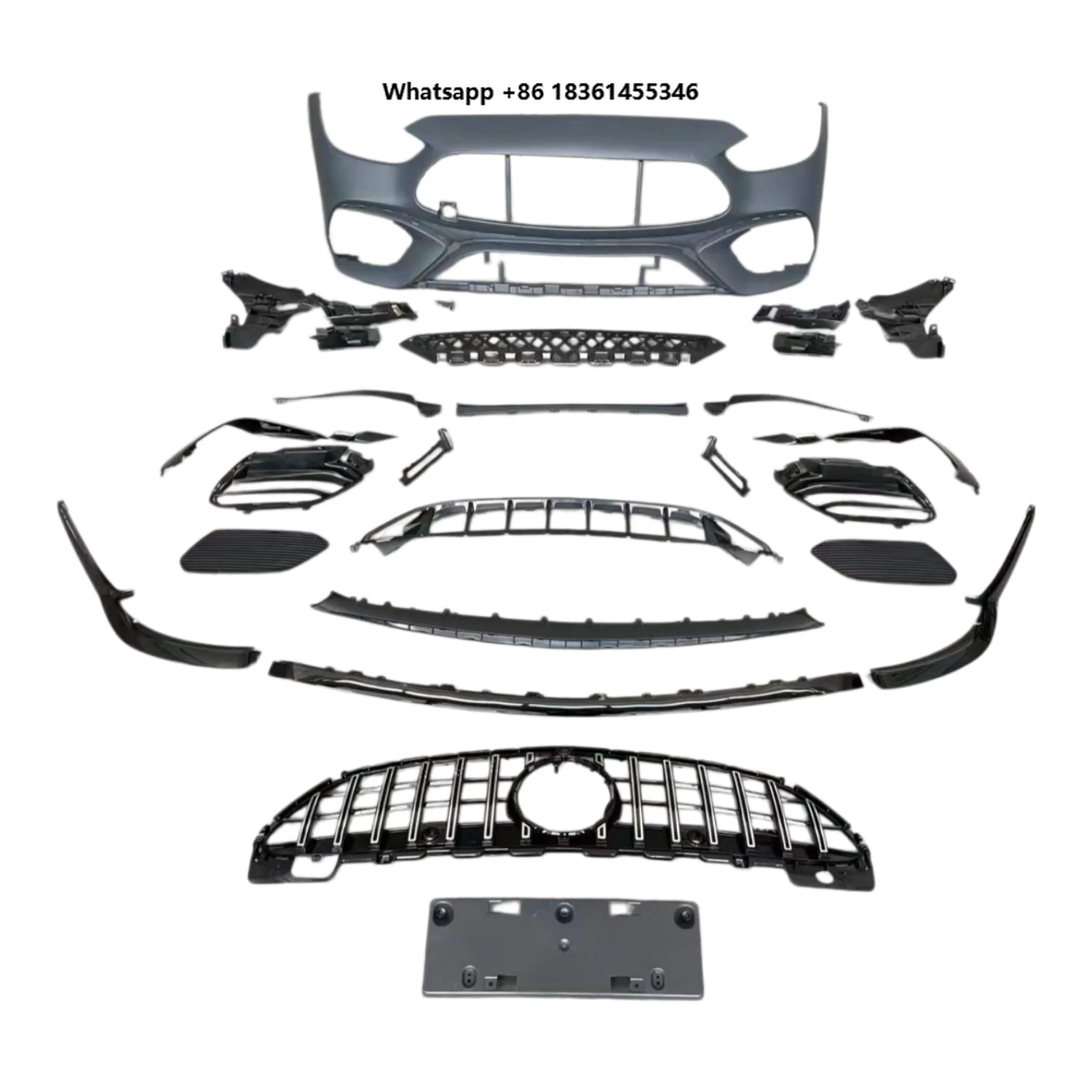 

For W206 C-Class | Front Face Upgrade Body Kit Hot Selling C63 S Style Front Bumper Conversion Kit