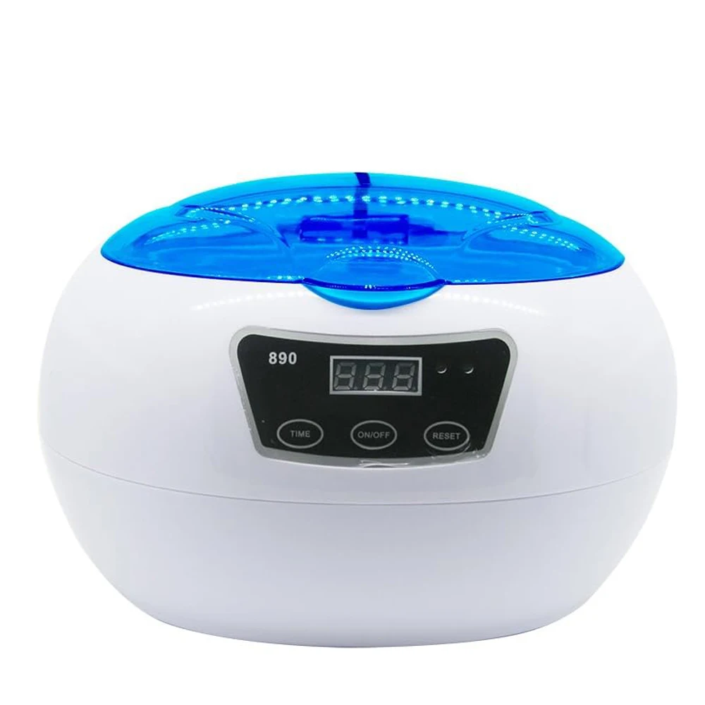 890 Ultrasonic Cleaner Cleaning Modes with Digital Timer for Cleaning &Sterilize Jewellery, Artificial Teeth, Glasses, Nail Tool