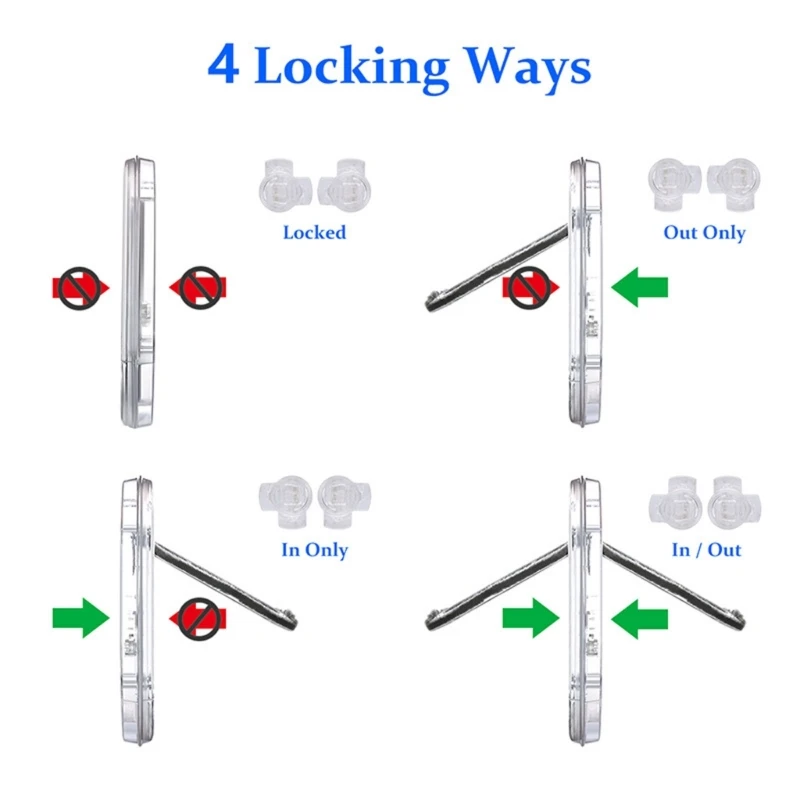 4 Locking Way Lockable Door Security Flap Door Plastic Animal Small Door Wholesale