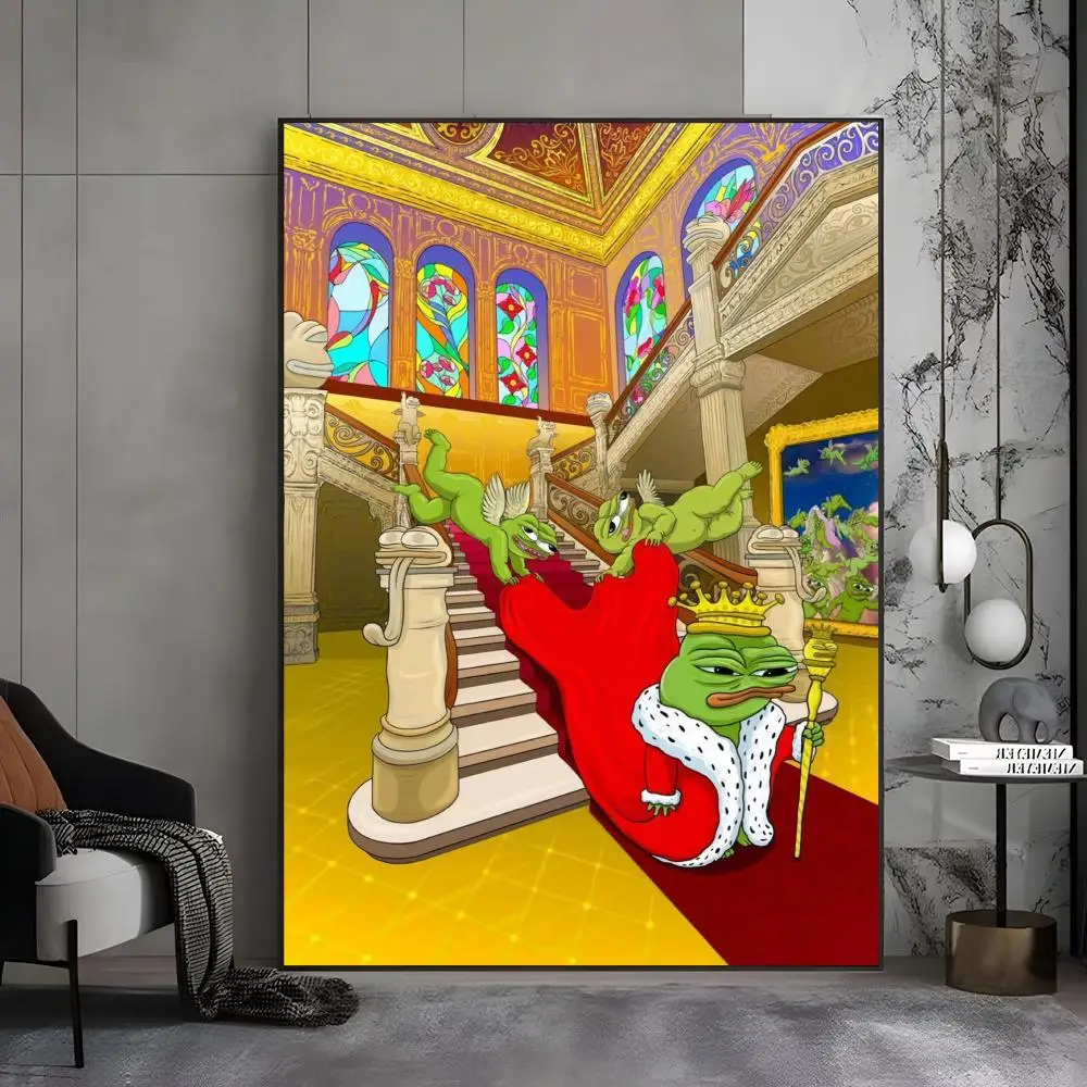 ملصق CUTE P-Pepe the frog عالي الدقة ذاتي اللصق مقاوم للماء مثالي للمنزل والمكتب وغرفة النوم هدية رائعة #5