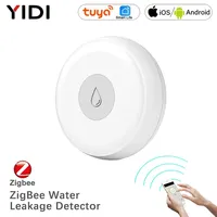 ZigBee Tuya Smart Life Flood Sensor Water Leakage Detector App Remote Control Flood Overflow Alert Security Alarm System