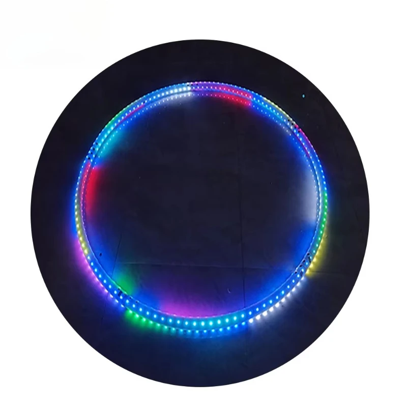 LED colorful light stage performance acrobatic circle
