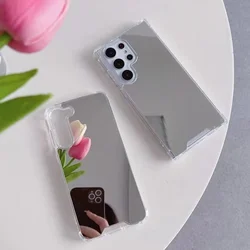 Mirror Phone Cases For Samsung Galaxy S26 S25 Ultra S24 S23 S22 Note20 A52 A53 A54 A55 A17 Shockproof  Back Cover